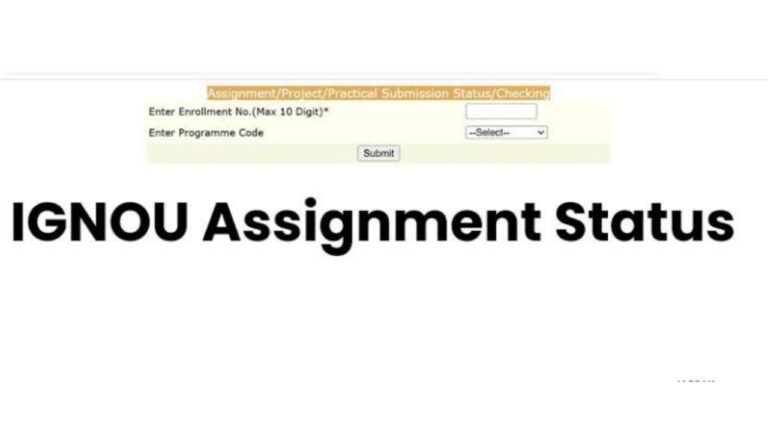 IGNOU Assignment Status For June 2025 TEE
