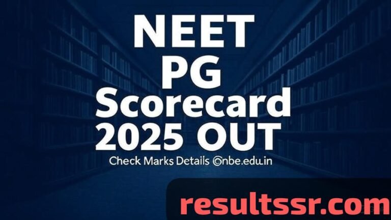 NEET PG Scorecard 2025