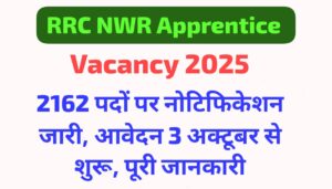 RRC NWR Apprentice Vacancy 2025